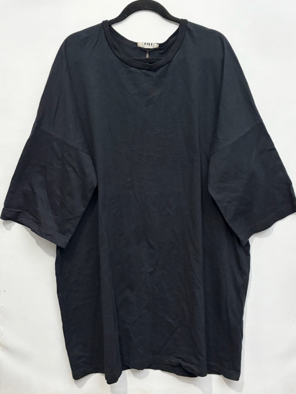 Alyx Black Oversized Short Sleeve Tee Open Back Dress Small Made in Italy 2016